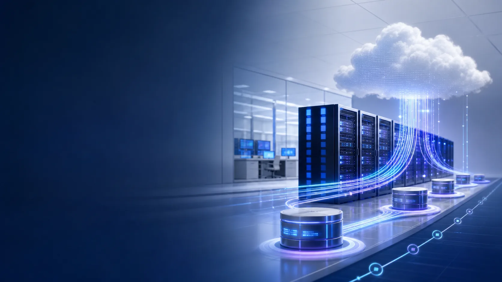 Infraestrutura em nuvem com fluxo de backup e continuidade